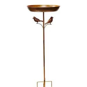 스탠드 버드피더 새 야외용 정원 장식 야외 새장 모이통 앵무새 금속 조류