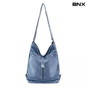 빈티지 워싱 데님 숄더백 (BY2AH016L0)
