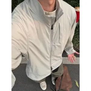 샤오원샵 회색 하계 캐주얼 남성 코트 재킷 야상사파리 야상 키작남 차이나 꾹2