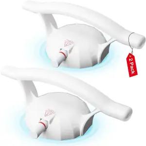 욕조 및 샤워용 2팩 그랩 바 노인용 12인치 미끄럼 방지 흡입 컵 욕실 튼튼한 핸들 안전 그립 드릴 탈착식