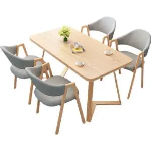 티블 4인 모던 블 체어 발코니 의자 업소용 세트