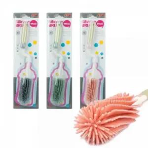 국내산 젖병솔 회전브러쉬 실리콘 물병 세척솔