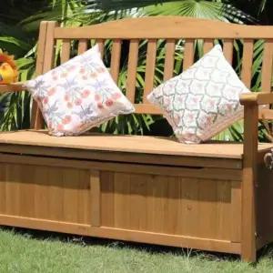 수납형벤치 빈티지의자 펜션 초록 야외등받이 발코니보관함