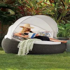 올데이프로덕트 카바나 야외 비치의자 침대 펜션