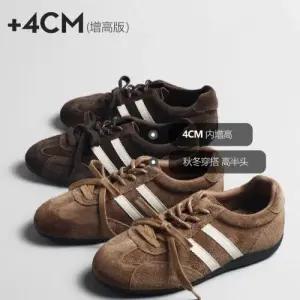 여자 빈티지 가을 러닝화 속굽 소가죽 버전 MN OOTD3