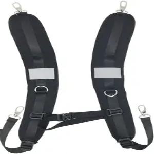 조절 가능한 벨트가 있는 FOLAI 방수 교체용 어깨 스트랩 숄더백팩 블랙