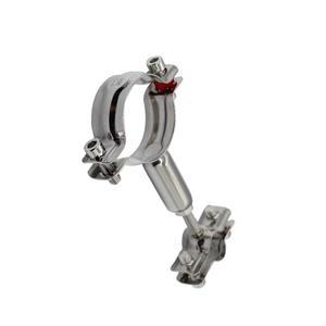 55 100MM 이중 조절식 로드 피트 65MM OD 튜브 304 스테인레스 파이프 행거 브래킷 클램프 지지 클립