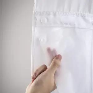 리버 드림 플라스틱 PEVA 스냅 인 샤워 커튼 라이너를 자석 탈착식 교체 1