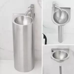 304 스테인레스 일체형 세면대 스테인리스 와인잔 홀더