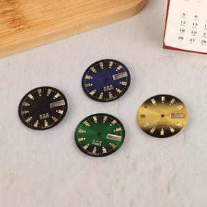 빈티지 시계 다이얼 DIY 부품 3 스타 듀얼 캘린더 리터럴 남성용 액세서리 (46941/46943 무브먼트용)