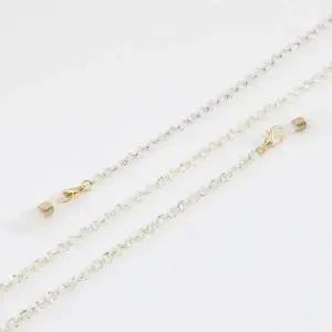 [하프클럽/]목걸이 골드 안경소품 투명 크리스탈 겸용 안경줄 마