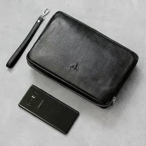 [하프클럽/]오피스룩 손목가방 선물 천 데이트 남성 가죽 캐쥬얼