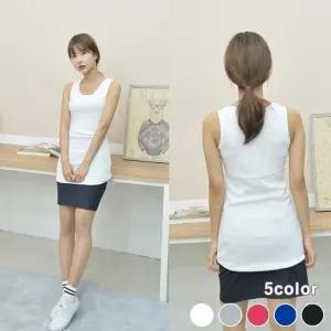 [하프클럽/]지앤제이 롱나시 여자 교복이너웨어 나시티 나시