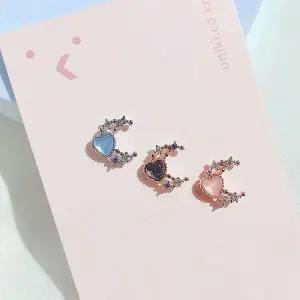 [하프클럽/](낱개판매) 꿈결의 하트 이너컨츠 아웃컨츠 달 피어싱