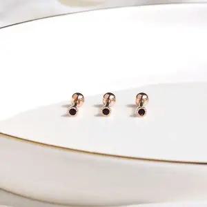 [하프클럽/](낱개판매) 컬러칙촉 귓바퀴 헬릭스 블랙 피어싱