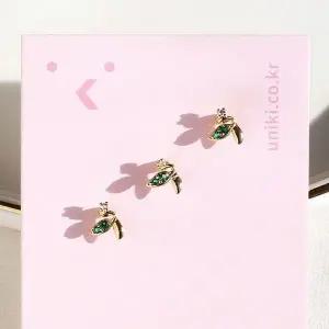 [하프클럽/](낱개판매) 봄빛 설레임 새싹 귓바퀴 피어싱