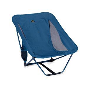 로우 초경량 컴팩트 캠핑 접이식 의자 캐리백 블루 사이드 포켓