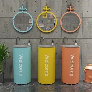 철제 빈티지세면대 카페 복고풍 싱크대 술집 하부장 감성