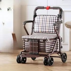 어르신 장보기 카트 보행기 유모차 의자 접이식