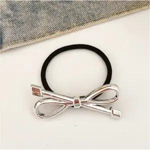 실버 리본형 헤어 머리 끈 러블리 곱창 머리 스카프