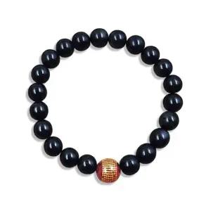 반야심경 흑요석 염주 팔찌 12mm) 염주팔찌 염주 불교팔찌 불교 패션염주 여자염주팔찌