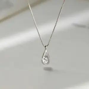 여성 심플 물방울 펜던트 볼드 체인 패션 목걸이 물방울목걸이 물방울펜던트