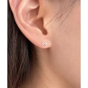 매장정품 [BARADU 925] Mini ribbon piercing (single)