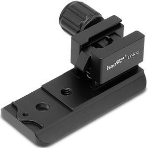 니콘 AF-S Nikkor 70-200mm f2.8G ED VR II, 70mm-200mm f2.8E FL ED VR 및 500mm f5.6E PF ED VR 렌즈 내장 Arca 퀵 릴리즈 플레이트용 Haoge LF-N72 렌즈 칼라 교체 풋 삼각대 장착