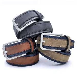 크로스오버 캐주얼 가죽 버클 벨트 바지가클때 허리띠 남성벨트 밴딩벨트 가죽벨트