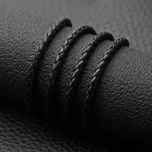 체인목걸이 가죽목걸이 써지컬스틸 남자목걸이 가죽체 체인목걸이 써지컬스틸