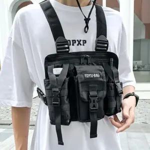 익스트림 스포츠 체스트백 블랙 앞으로매는 조끼가방 조끼가방 스포츠가방