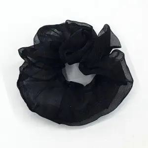포인트 곱창머리끈 밴드 쉬폰 곱창 블랙 스크런치 곱창머리끈 스크런치 곱창밴드 머리끈