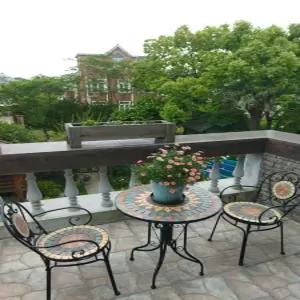 철제 테이블세트 야외용 정원 테라스 베란다 카페 엔틱