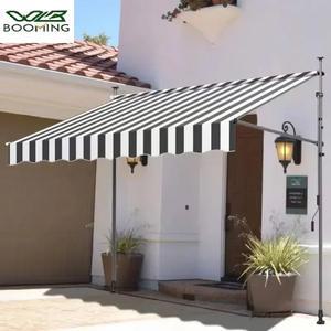 천막 펀칭 접이식 텔레스코픽 캐노피 야외 필요하지 퍼걸러가 차양 않습니다 지붕 정원 발코니