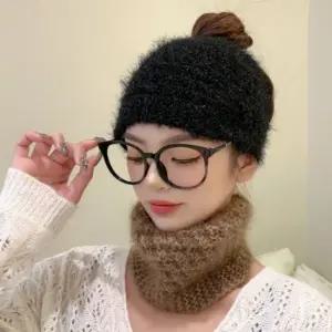 와이드 니트 헤어 터번 반다나 헤어밴드 넥워머 겸용 와이드헤어밴드 면헤어밴드