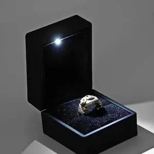 블랙 led 반지 케이스 반지보관함 웨딩반지케이스 웨딩반지케이스 반지보관함