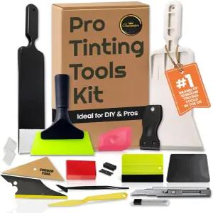 차미에 창문 틴트 키트 비닐 랩 도구 자동차 앞유리 뒷면 스퀴지 불도저 스크러버 패들 고무 필름 설치