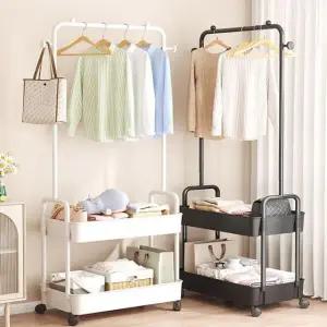 /아도라하우스 이동형 프리미엄 스틸 옷걸이 수납 행거