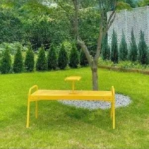 테이블 야외 의자 나무 야외벤치의자 대기 벤치