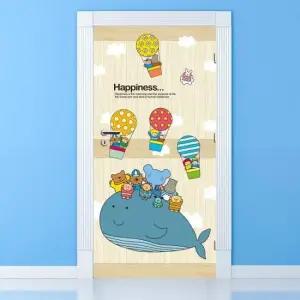 아파트현관문리폼 현관문 리폼 시트지_엘리 고래와 친구들