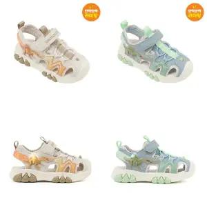 [다이노솔즈](의정부점) DINOSOLES 26년 S/S 신상 LED 와일드 랩터 샌들 키즈 공룡샌들