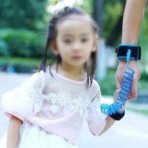 (힘찬)미아방지 손목 스프링 트랩 줄 고급형 2m어린이팔찌 밴드 상품 용품