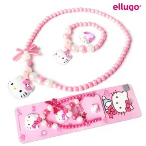 헬로키티 아동 목걸이 팔찌 반지 3종세트 아동목걸이 여아목걸이