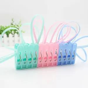 다용도 걸이형 빨래집게 12p X3개 빨래봉 빨래줄 행거 걸이식빨래집게