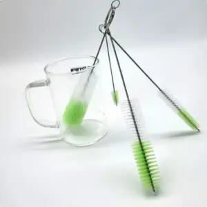 (힘찬)물병세척솔 다용도 세척 4종세트 텀블러 틈새 젖병 컵솔 빨대 청소 병솔 주방