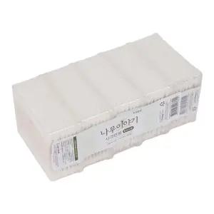 [에스에스_62]케이스 사각 면봉 솜 200p 5개 세트