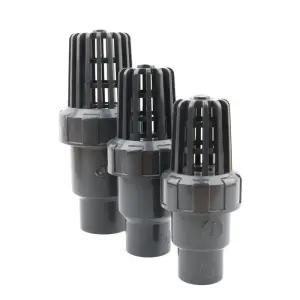 1pc 20 25 32 40 50mm PVC 체크 밸브 하단 펌프 워터 필터 수족관 탱크 파이프 어댑터