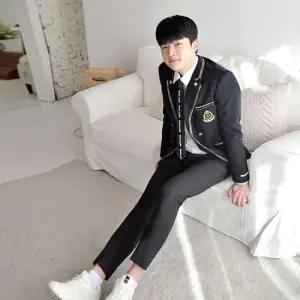 교복쇼핑몰 교복몰 스판 사계절 차콜 교복바지(남자) 교복 학생복