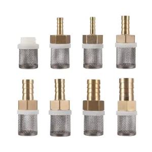 6/8/10/12/14/16/19mm 호스 필터 세차 관개 황동 스트레이너 분무기 펌프 필 네트 스테인레스 스틸 메쉬