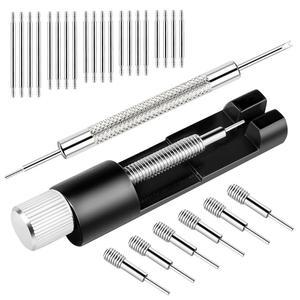 시계 링크 제거 도구, 팔찌 조절 및 제거를 위한 프리미엄 밴드 도구 키트, 사이즈 스트랩용 핀 리무버, 펀치로 수리 키트 조정, 6PCS 추가 교체, 20PCS 스프링